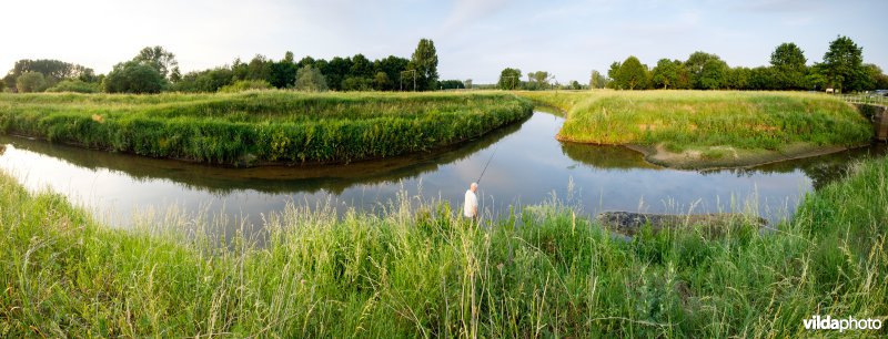 Demer aan de inlaatsluis van het Schulensmeer