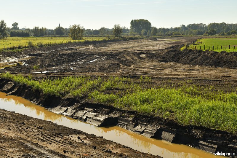 Uitgraven van oude Schelde