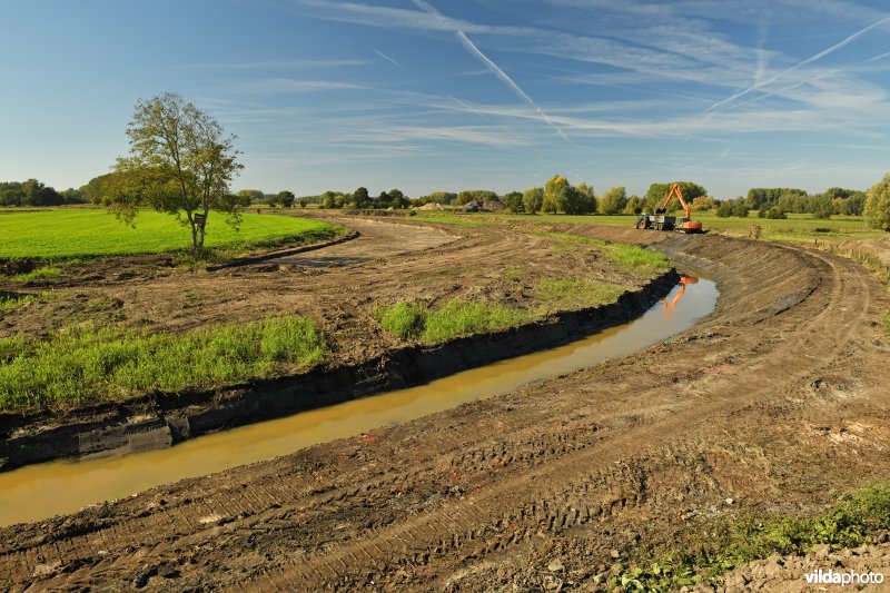 Uitgraven van oude Schelde