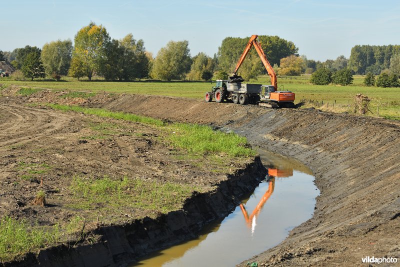 Uitgraven van oude Schelde