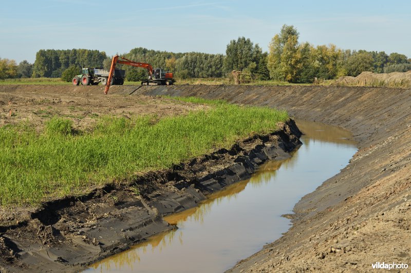 Uitgraven van oude Schelde