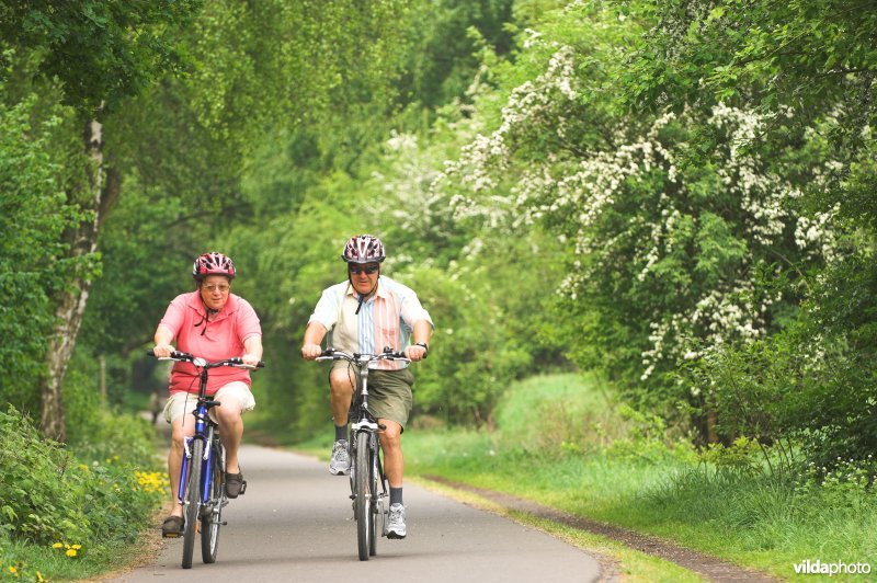 Fietsen langs het mijnwerkerspad