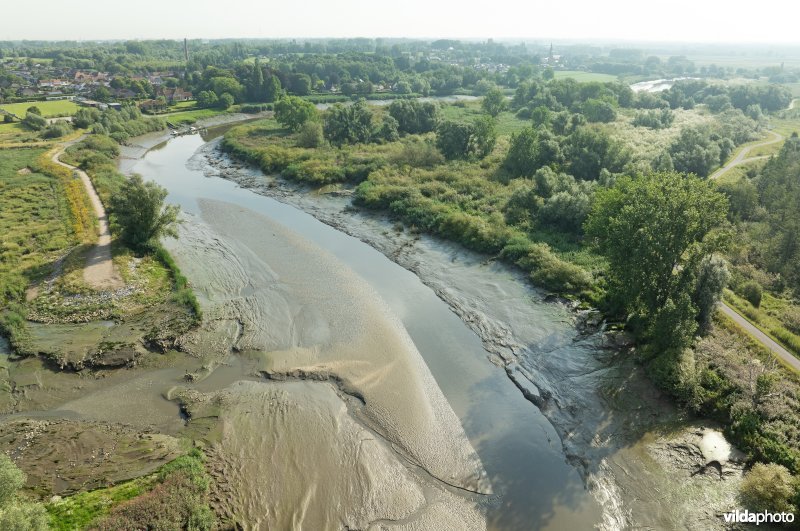 Durme bij laagtij aan de bres van het Klein Broek