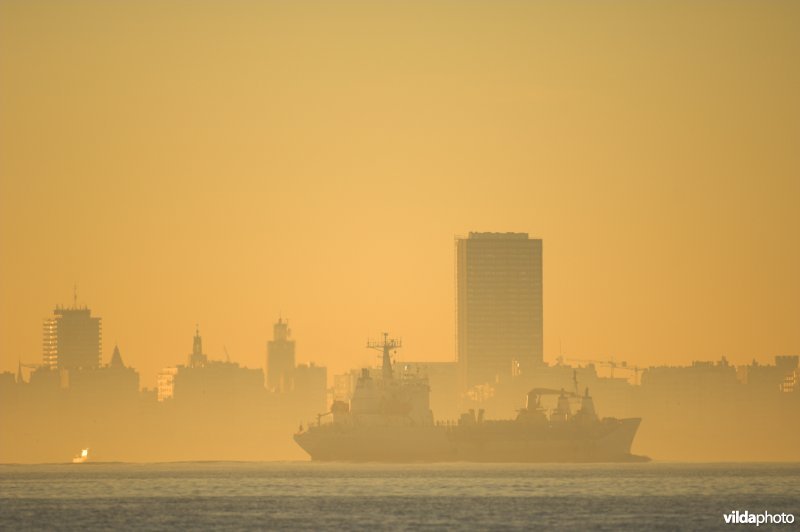 Zicht op Oostende
