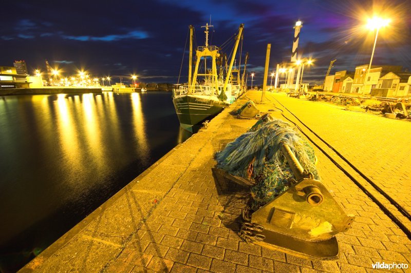 De vissershaven van Oostende