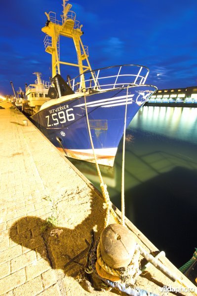 De vissershaven van Oostende