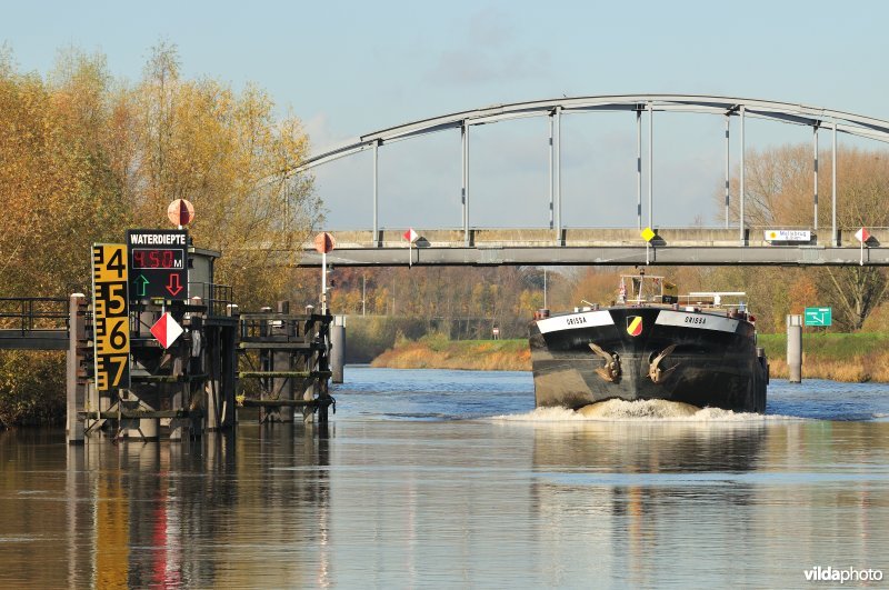 Vrachtboot op de Schelde