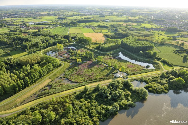 Luchtfoto van het Lippenbroek