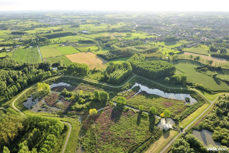 Luchtfoto van het Lippenbroek