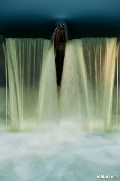 Stuw in een rivier