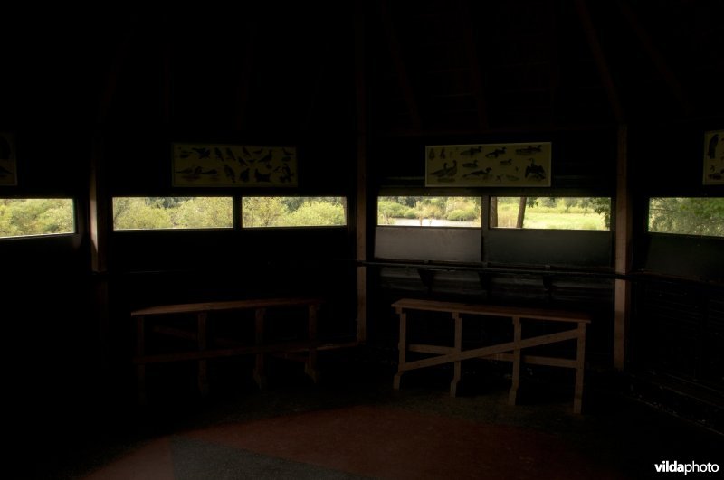 Vogelobservatiehut in de Blauwe Kamer