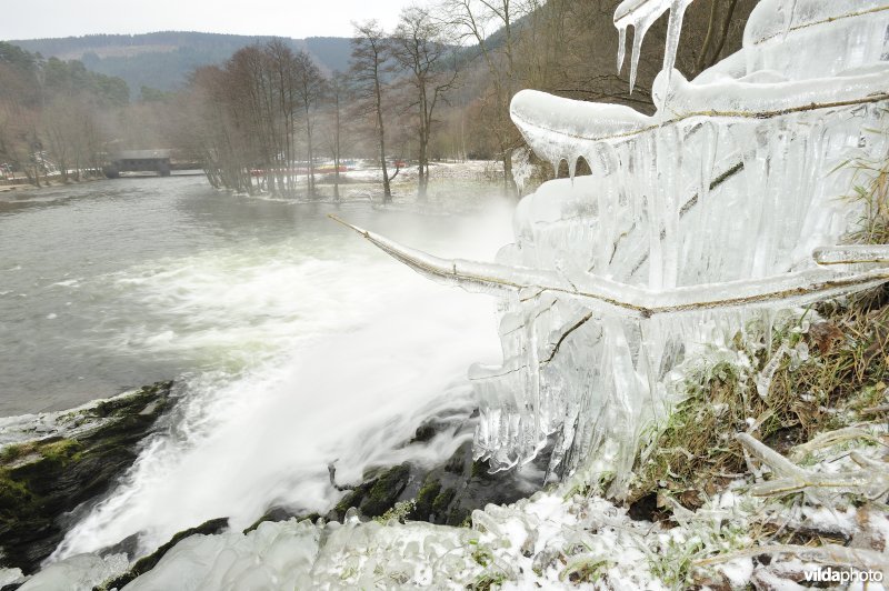 Waterval van Coo in de winter