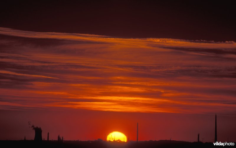 Zonsopgang in Maasvallei