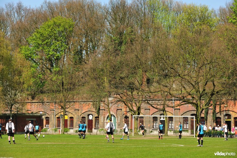 Voetbalplein in Fort Merksem