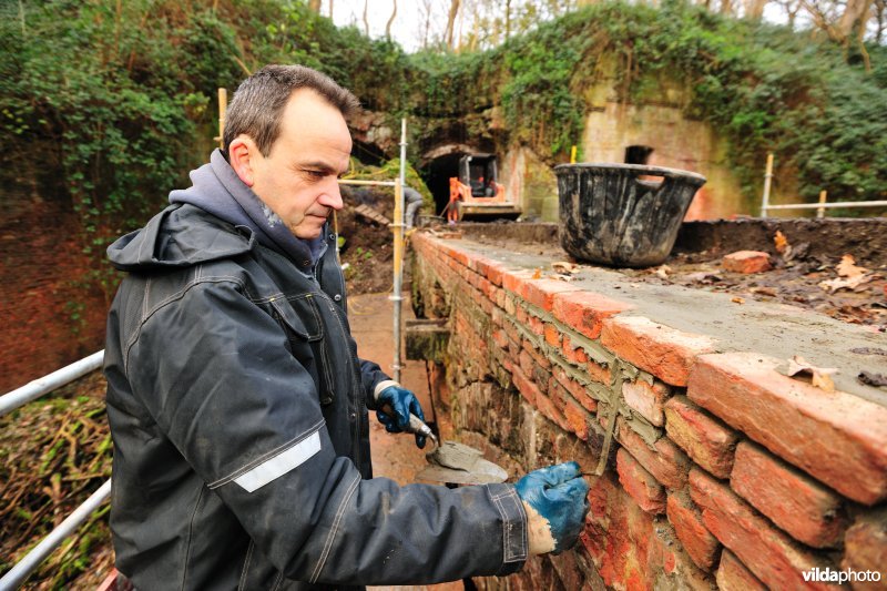 Renovatiewerken aan Fort Steendorp