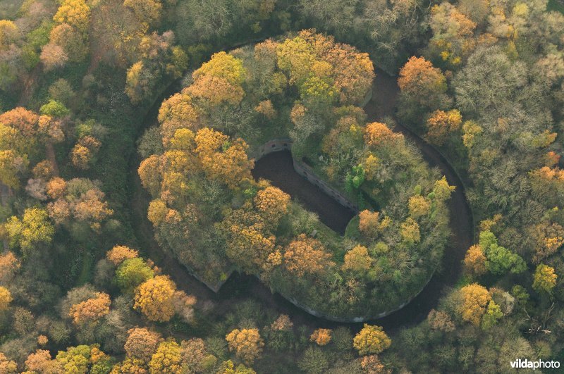 Réduit van Fort 6 in de herfst