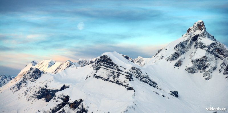 Zonsopgang in de Alpen