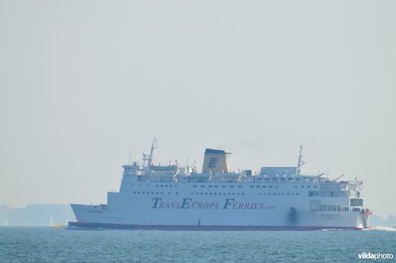 Ferry op de Noordzee